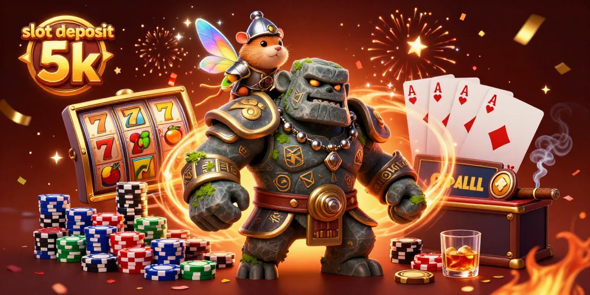 Experience thrilling slot deposit 5k action with dynamic characters and vibrant casino elements.